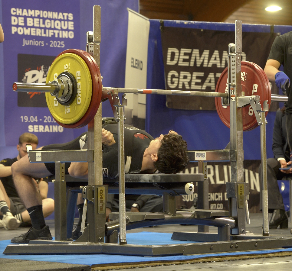 Still from a Motiv Marketing sports video at a powerlifting competition